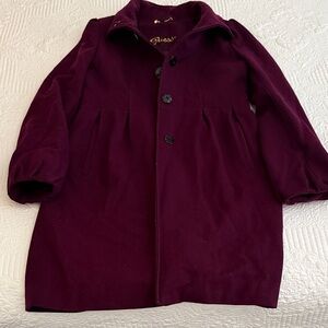 Guess Deep Burgundy Overcoat